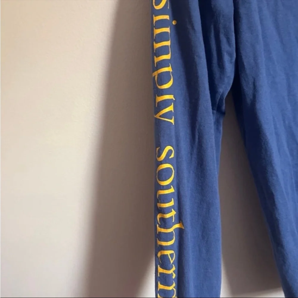 Simply Southern puppies Blue long sleeve  T-Shirt - Picture 6 of 6